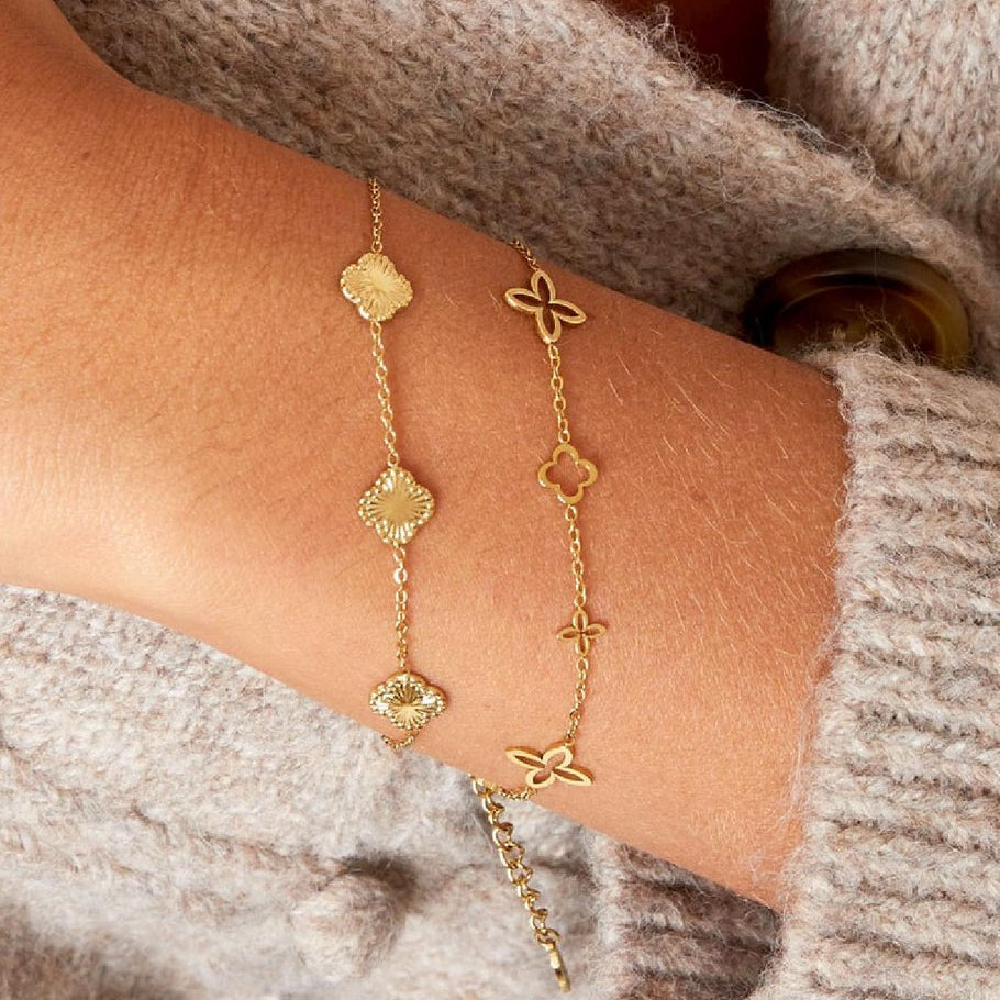 Floral Charm Bracelet