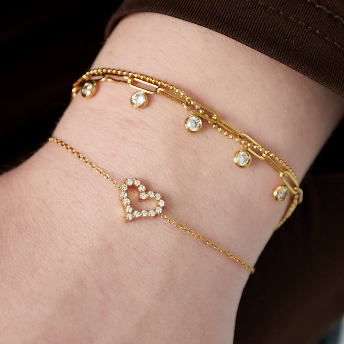Gold Heart Bracelet