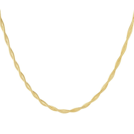 Twisted Gold-Plated Necklace