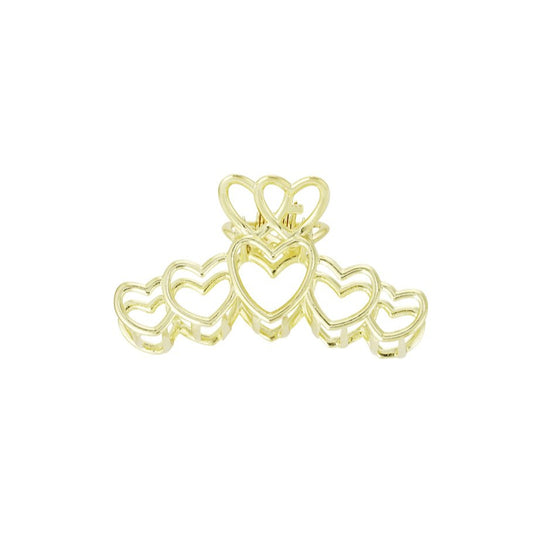 Gold Heart Hair Clip