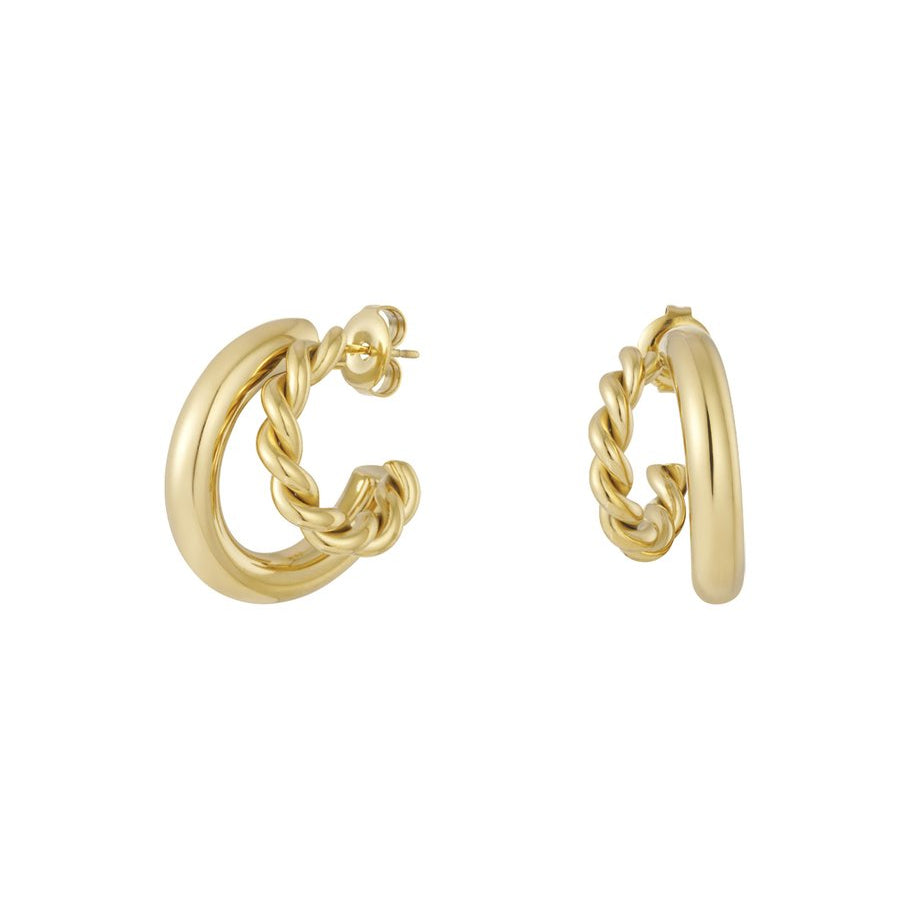 Twisted Hoop Earrings