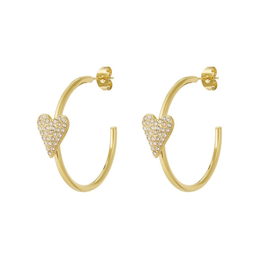 Heart Hoop Earrings