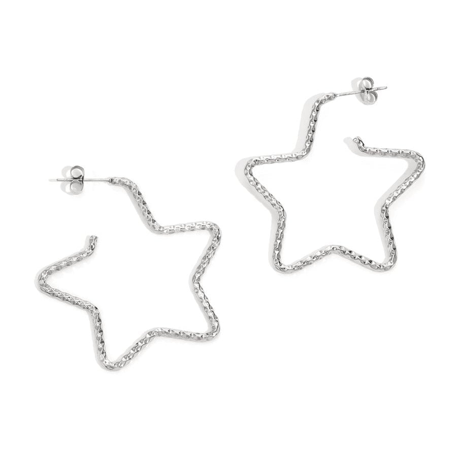 Star Hoop Earrings