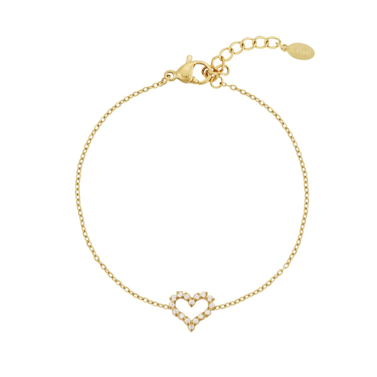 Gold Heart Bracelet