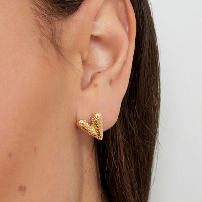Golden Love Studs