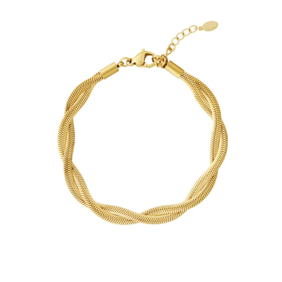 Twisted Gold-Plated Bracelet