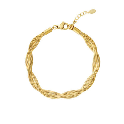 Twisted Gold-Plated Bracelet