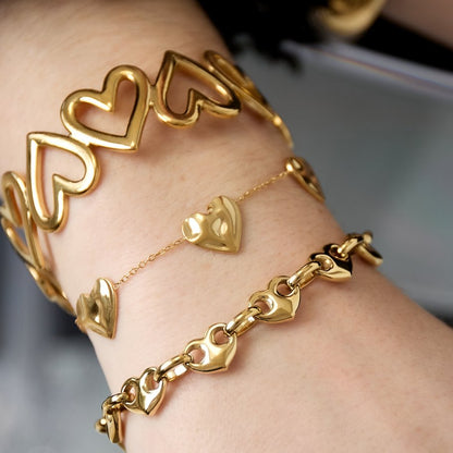 Triple Heart Bracelet