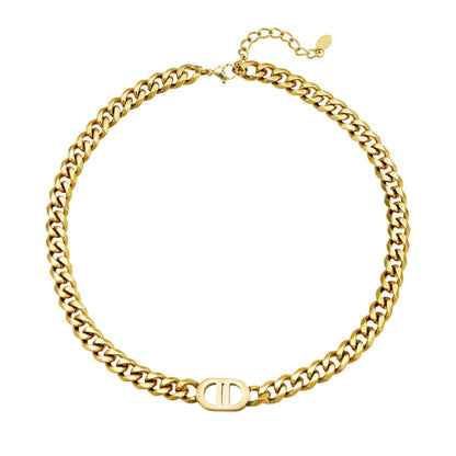 Gold Chunky Chain Necklace