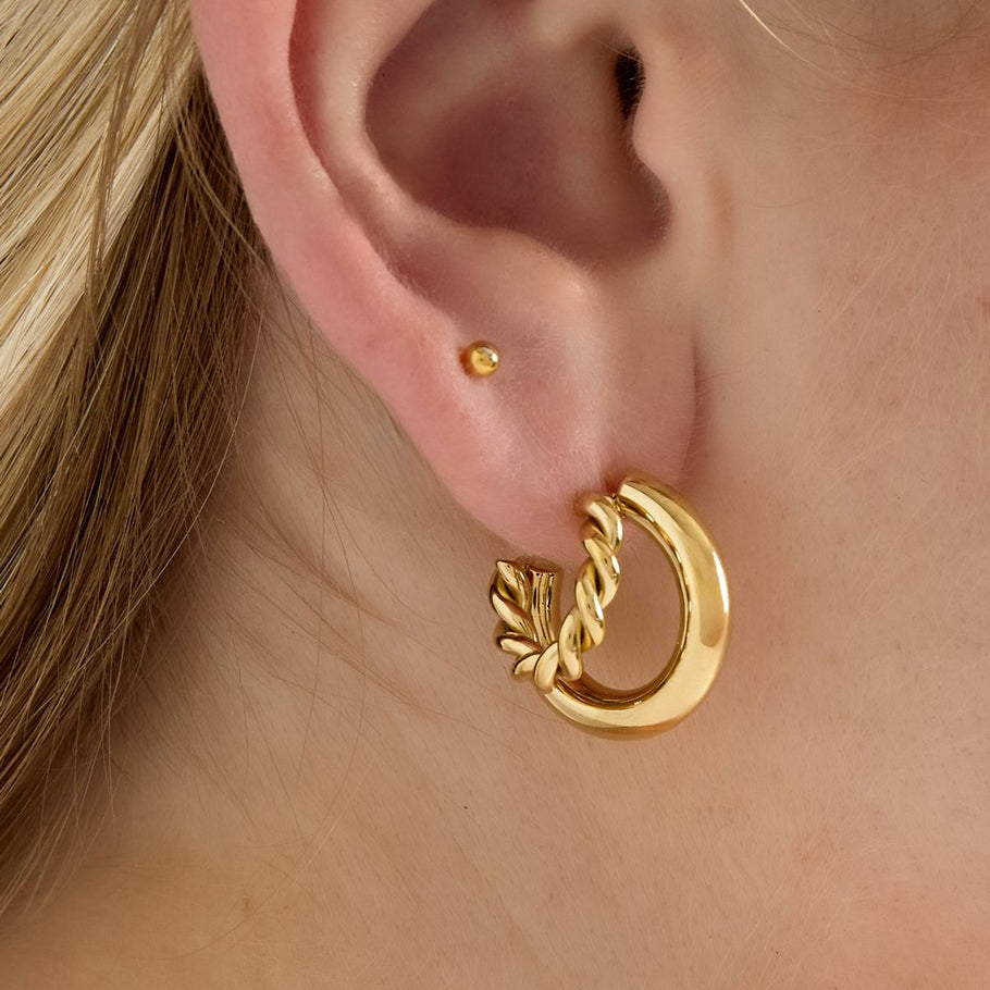 Twisted Hoop Earrings
