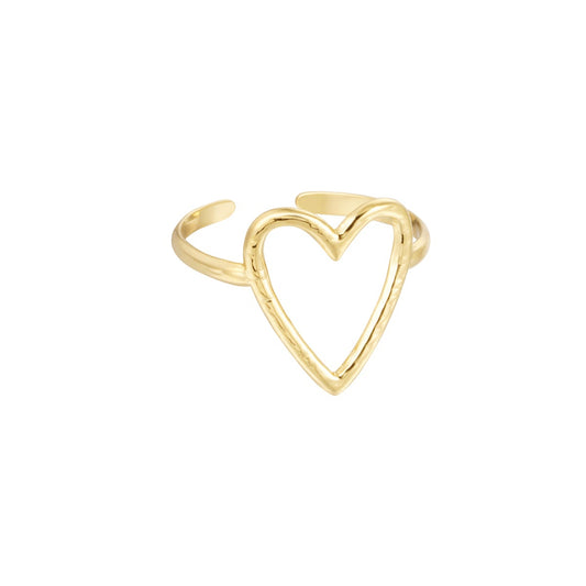 Big Open Heart Ring