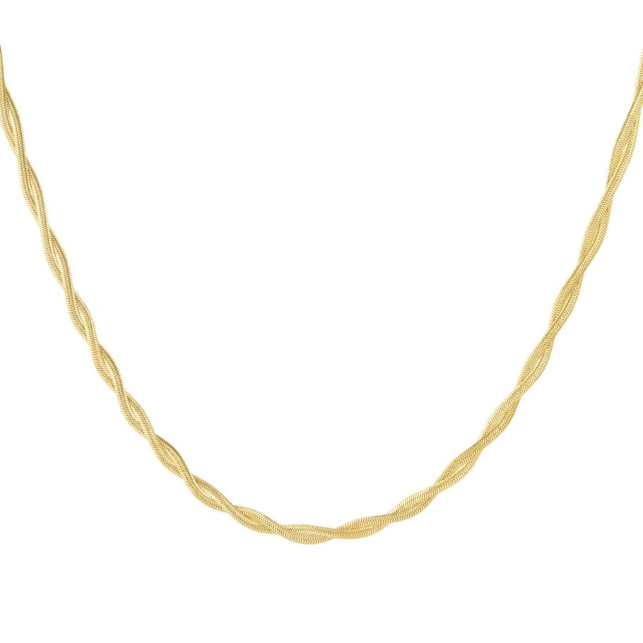 Twisted Gold-Plated Necklace