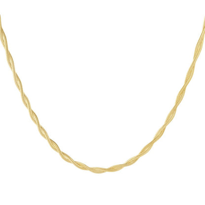 Twisted Gold-Plated Necklace