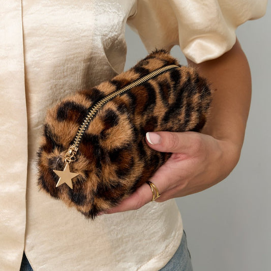 Leopard Faux Fur Bag