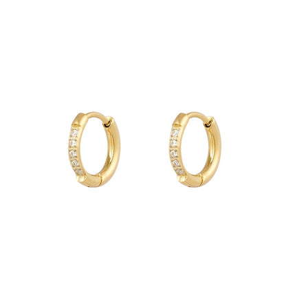 Golden Sparkle Hoops