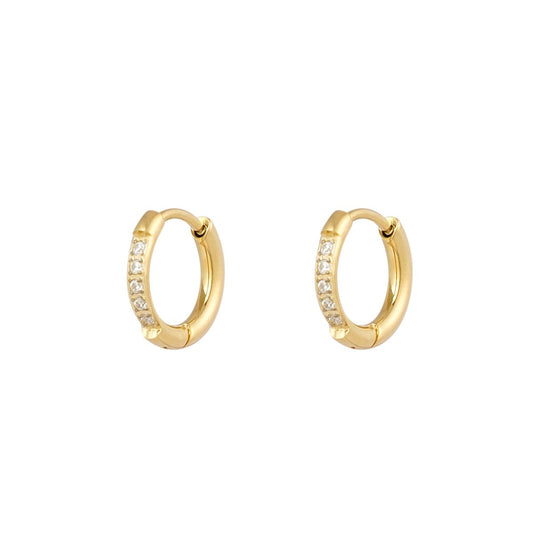 Golden Sparkle Hoops