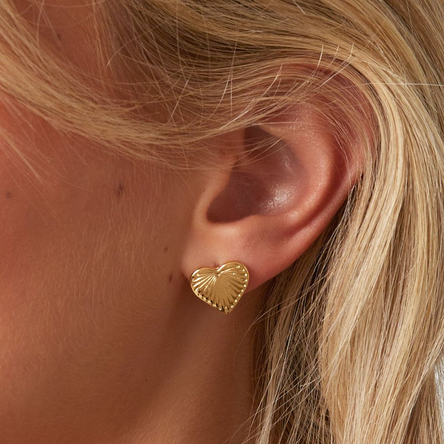 Heart Stud Earrings