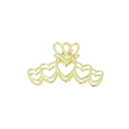 Gold Heart Hair Clip