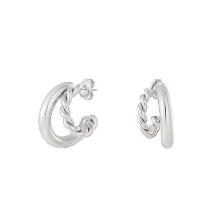 Twisted Hoop Earrings