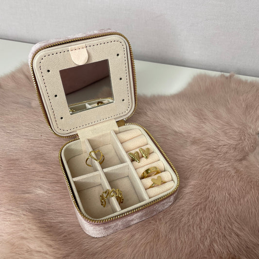 Velvet Jewelry Travel Case
